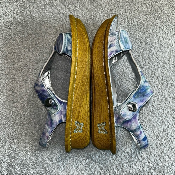 Alegria Blue and Purple Sandals Comfort Style - Picture 5 of 7